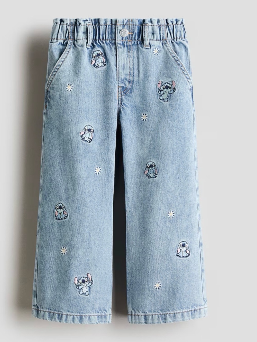 H&M - Girls Stitch Wide Leg Jeans - Size US7